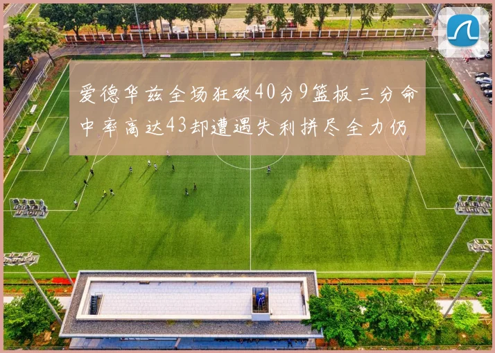 爱德华兹全场狂砍40分9篮板三分命中率高达43却遭遇失利拼尽全力仍难救主